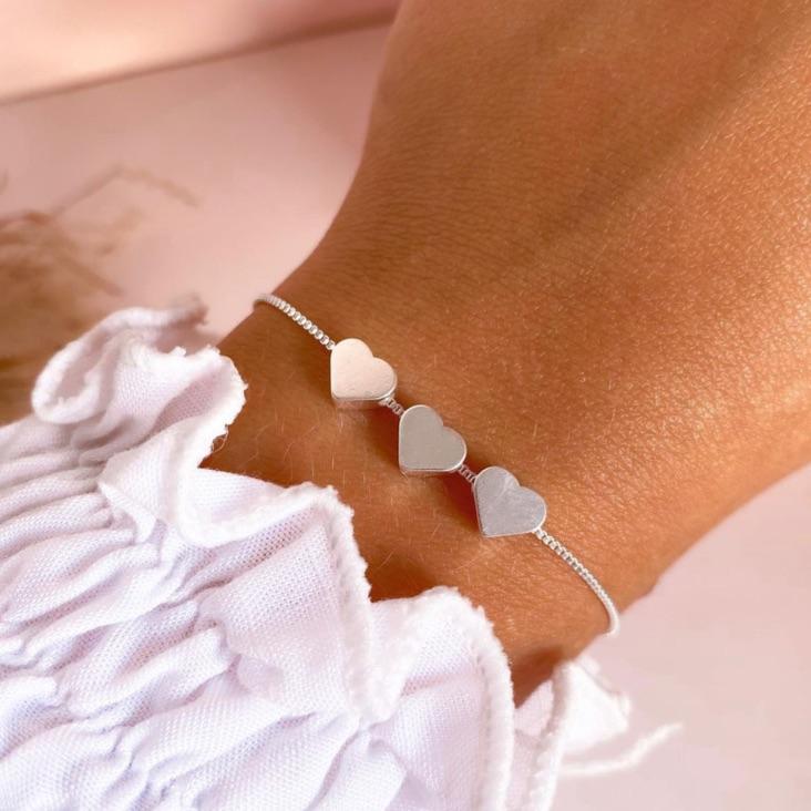 Pulseira Três Corações