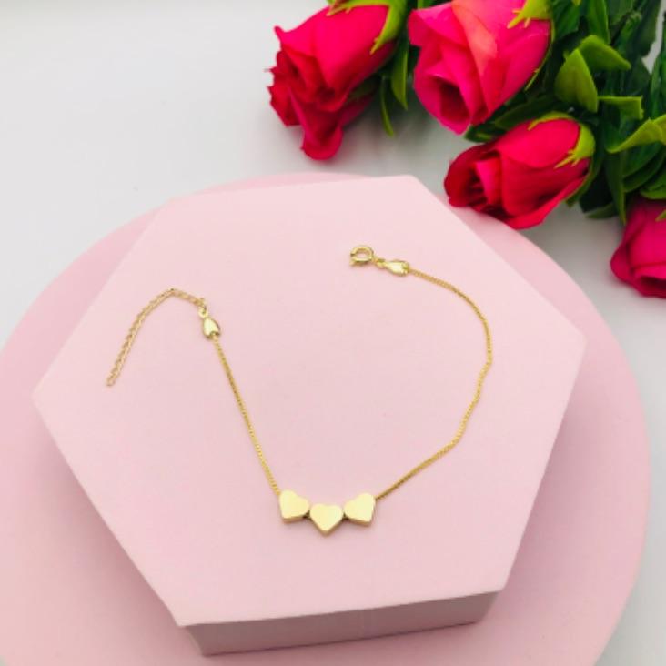 Pulseira Três Corações