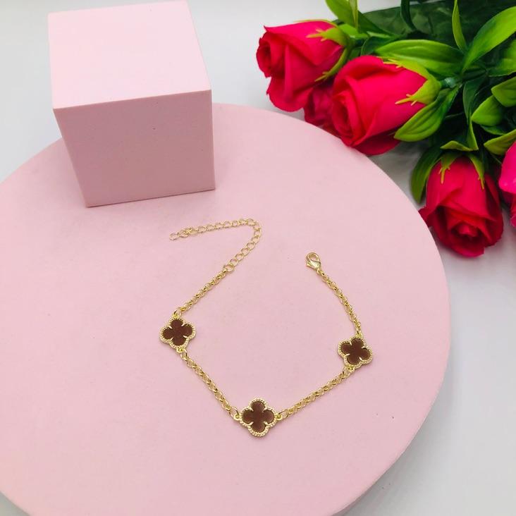 Pulseira Trevo Marrom