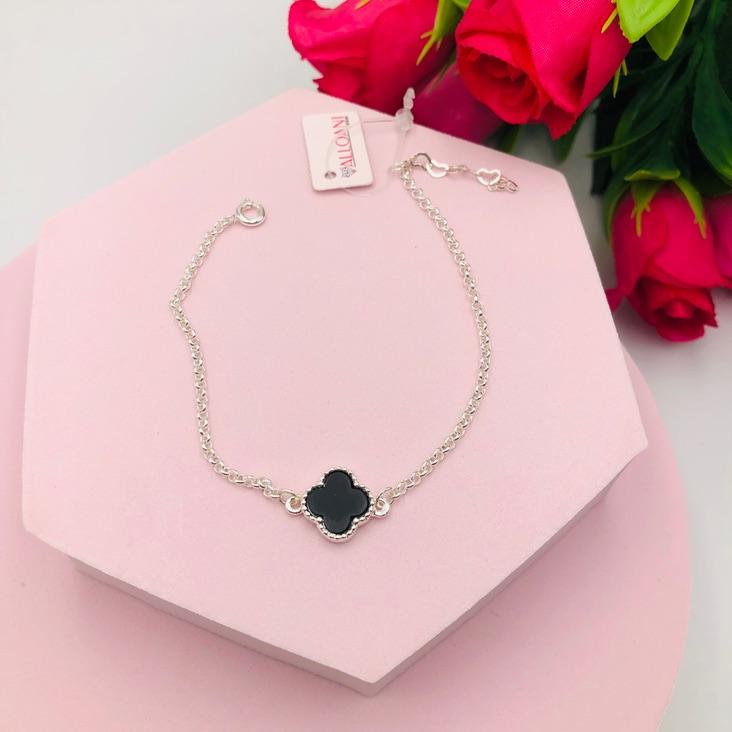 Pulseira Trevo Preto