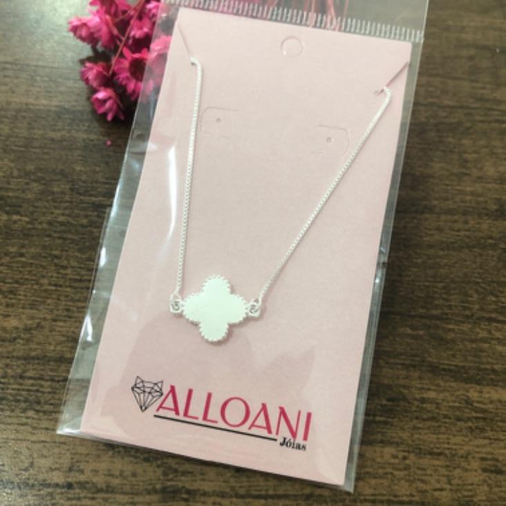 Pulseira Veneziana com Trevo Branco