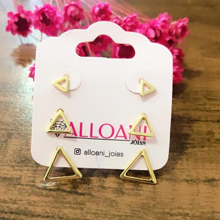 Tri de brincos geométrico