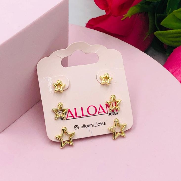 Trio de Brinco Estrela