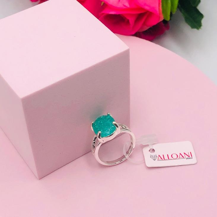 Anel com Pedra Verde