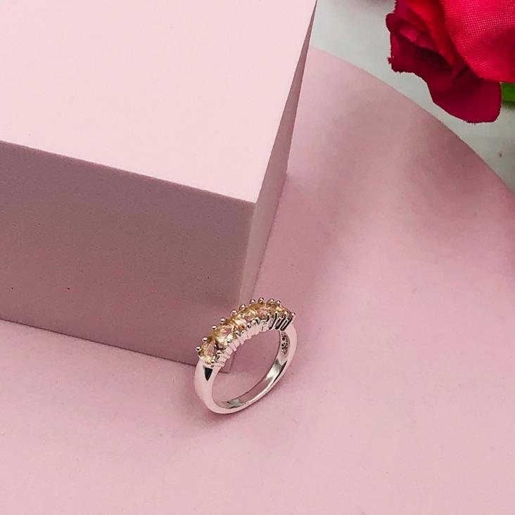 Anel com Pedras Salmão N 16