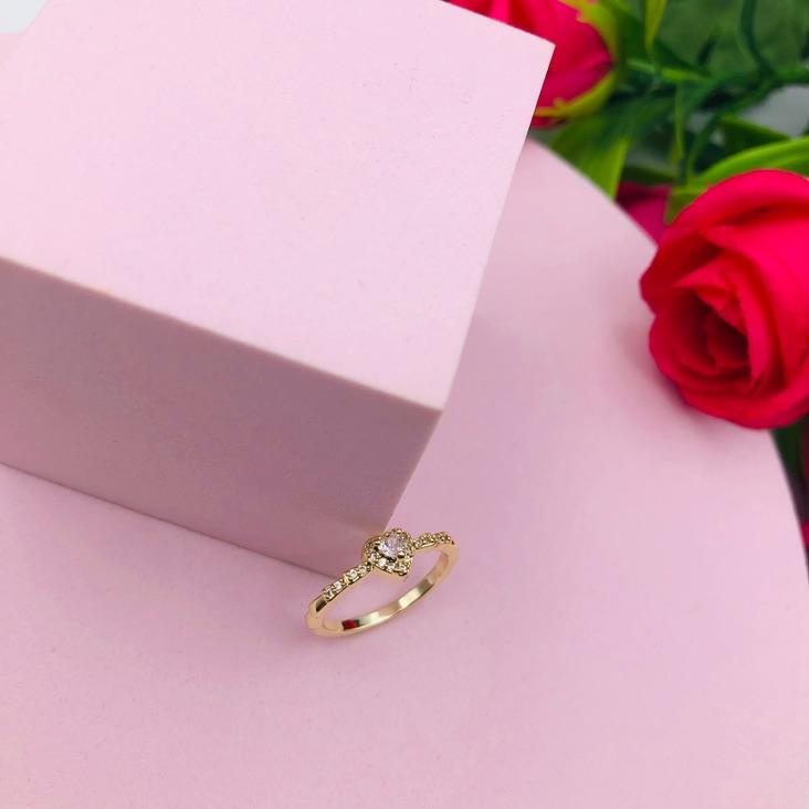 Anel Coração Cravejado N15