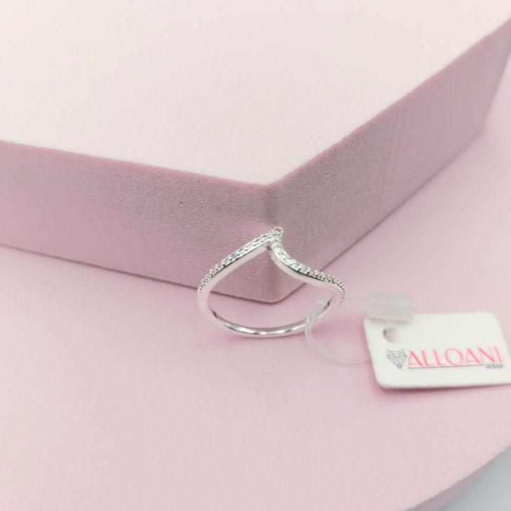 Anel de Onda Cravejado N°22