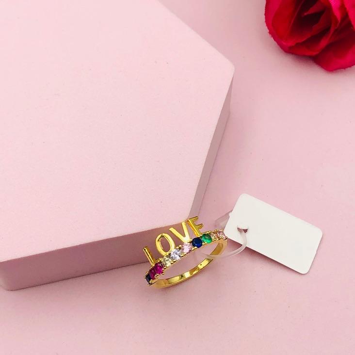 Anel Love Colorido  Nº 20