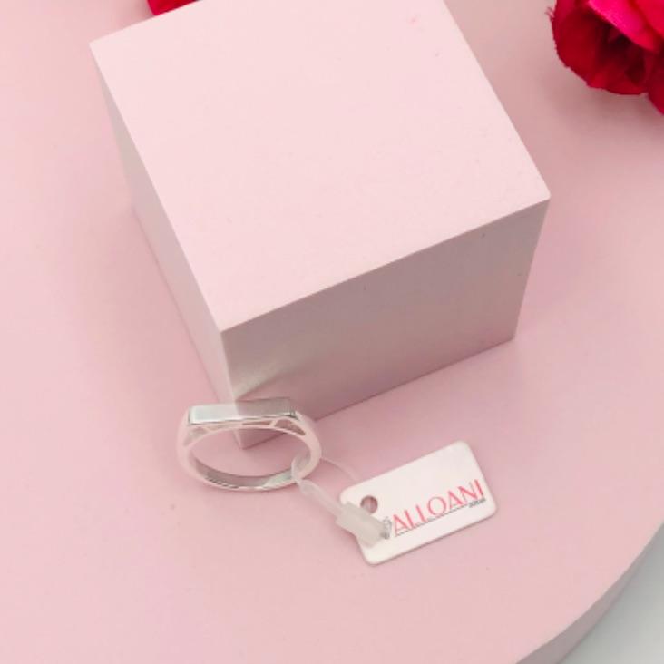 Anel Quadrado Liso N 21