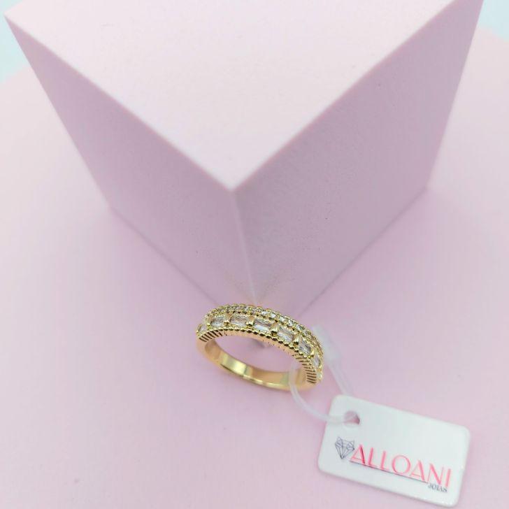 Anel Separdor com Pedras Cravejadas N°16