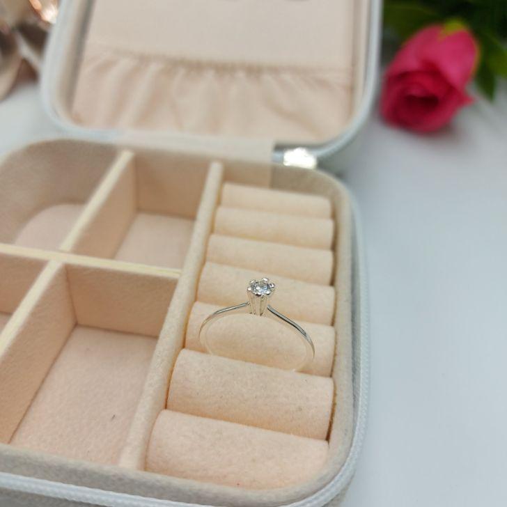 Anel Solitário N°25