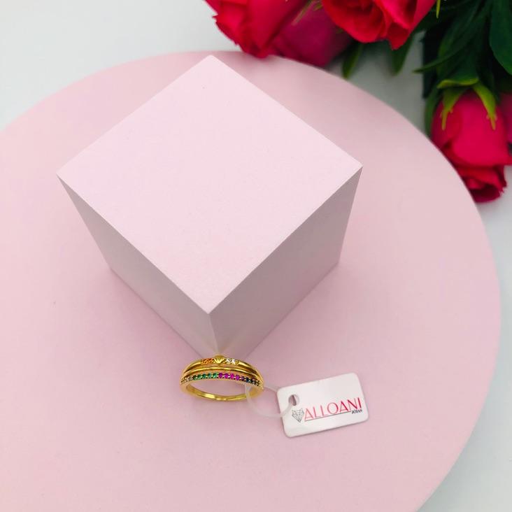 Anel Três Fios Cravejado N 20