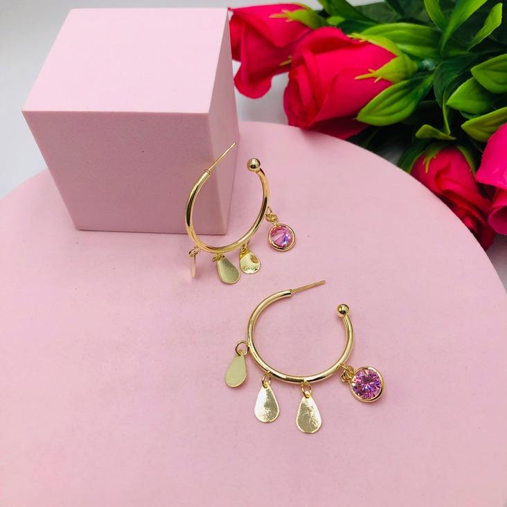 Brinco Argola Com Penduricalhos