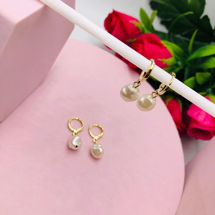 Brinco Argola Pérola