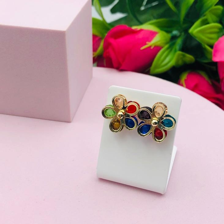 Brinco Flor Colorida