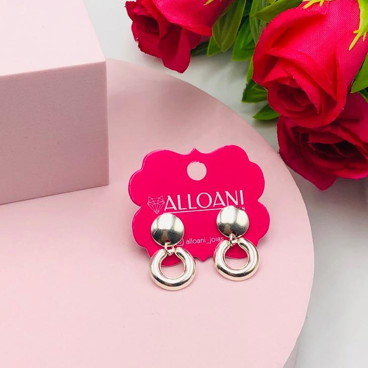 Brinco Pendurado Círculo