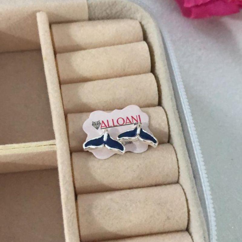 Brinco rabo da sereia azul