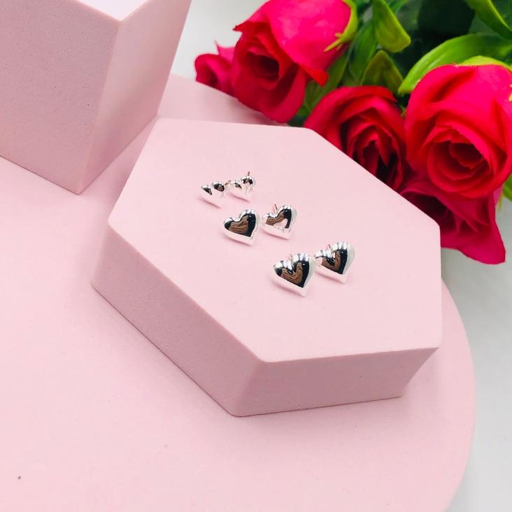 Brinco Trio Coração