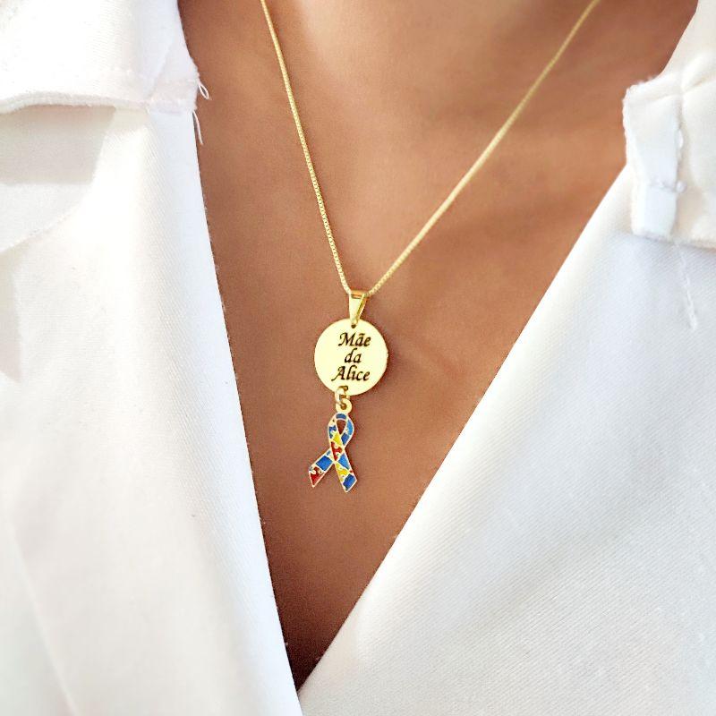 Colar Autismo Personalizado com Nome