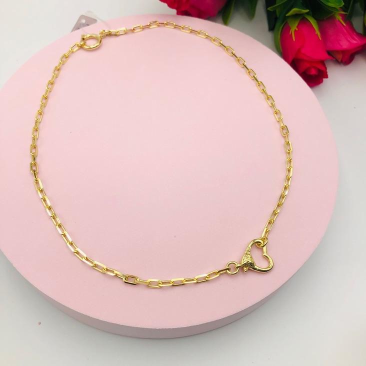 Colar Corrente Cartier com Coração