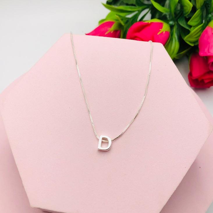 Colar Corrente Veneziana Letra D