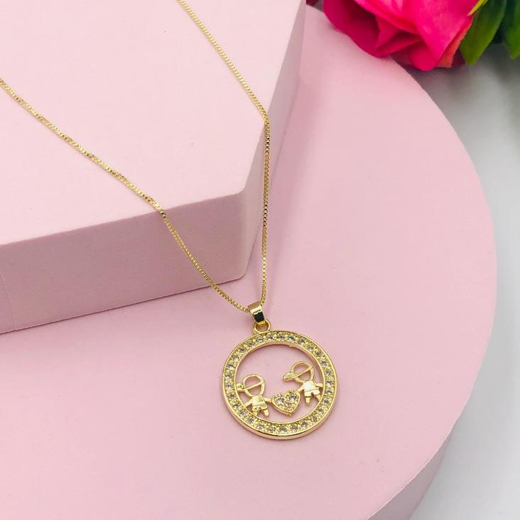 Colar Mandala Cravejado de Dois Meninos