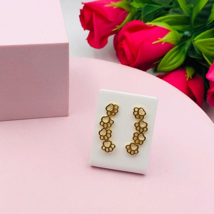 Brinco Ear Cuff Patinhas