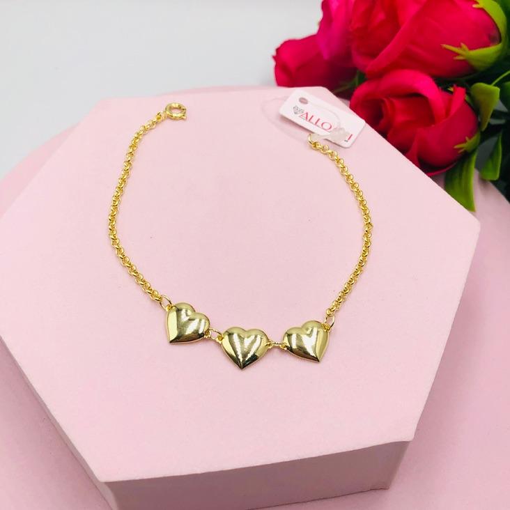 Pulseira Corações
