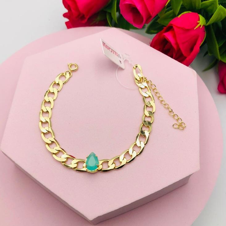 Pulseira Corrente Grumet com Pingente agora