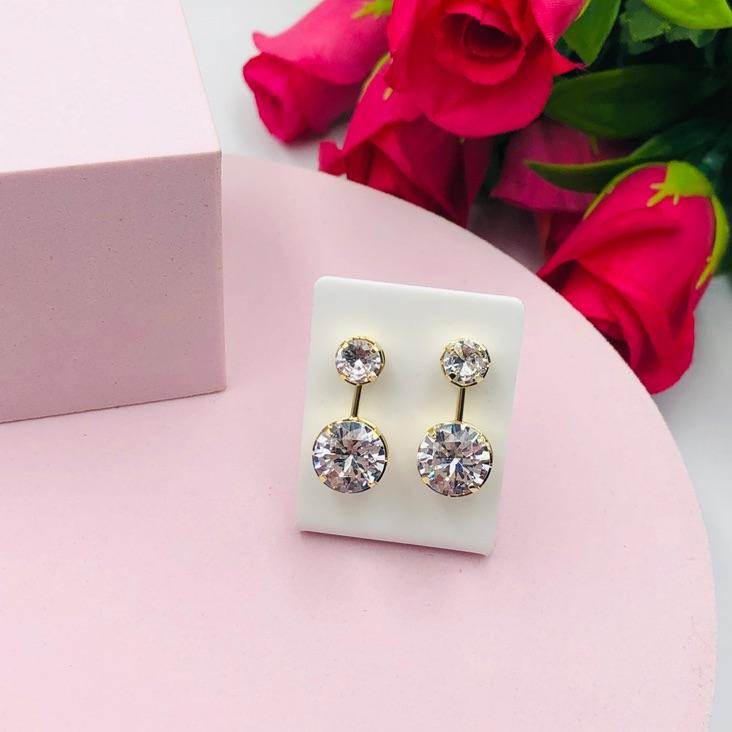 Brinco Inspiração Virgínia Zirconia Cristal