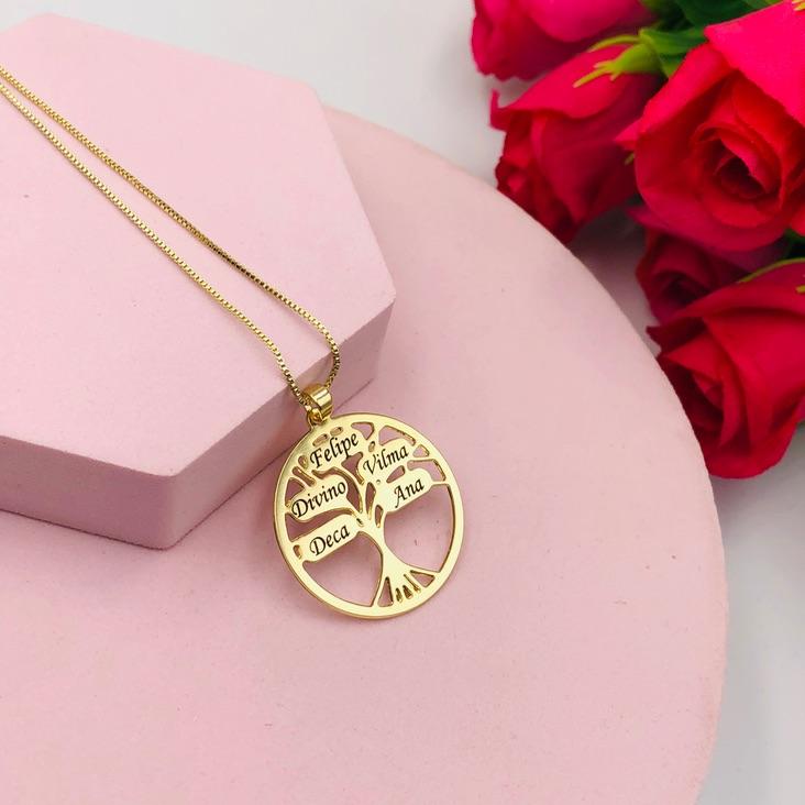 Colar Arvore da Vida Personalizado