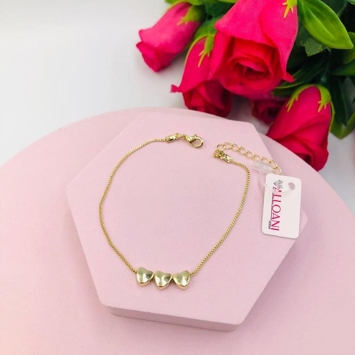 Pulseira Três Corações